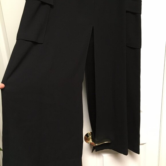Black maxi skirt with high slits, size XS, NWT - Picture 6 of 8